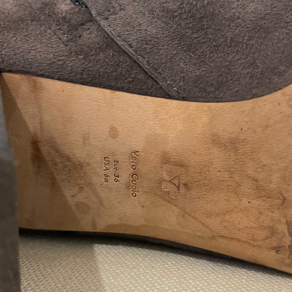 Diane Von Furstenberg Chocolate Brown a suede ankle boots - Picture 6 of 9